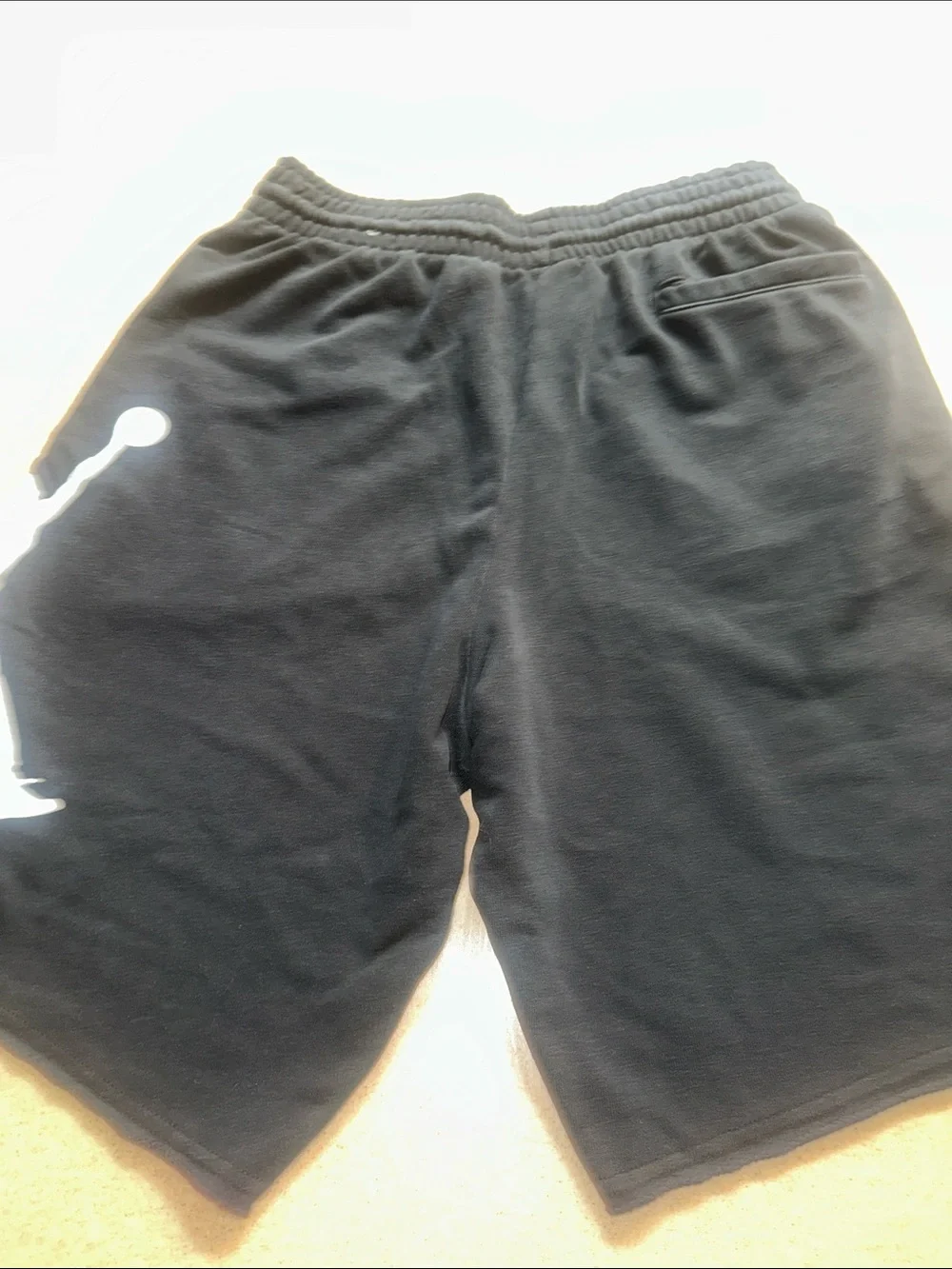 Jordan Men's Black Athletic Shorts with White Jumpman Accent